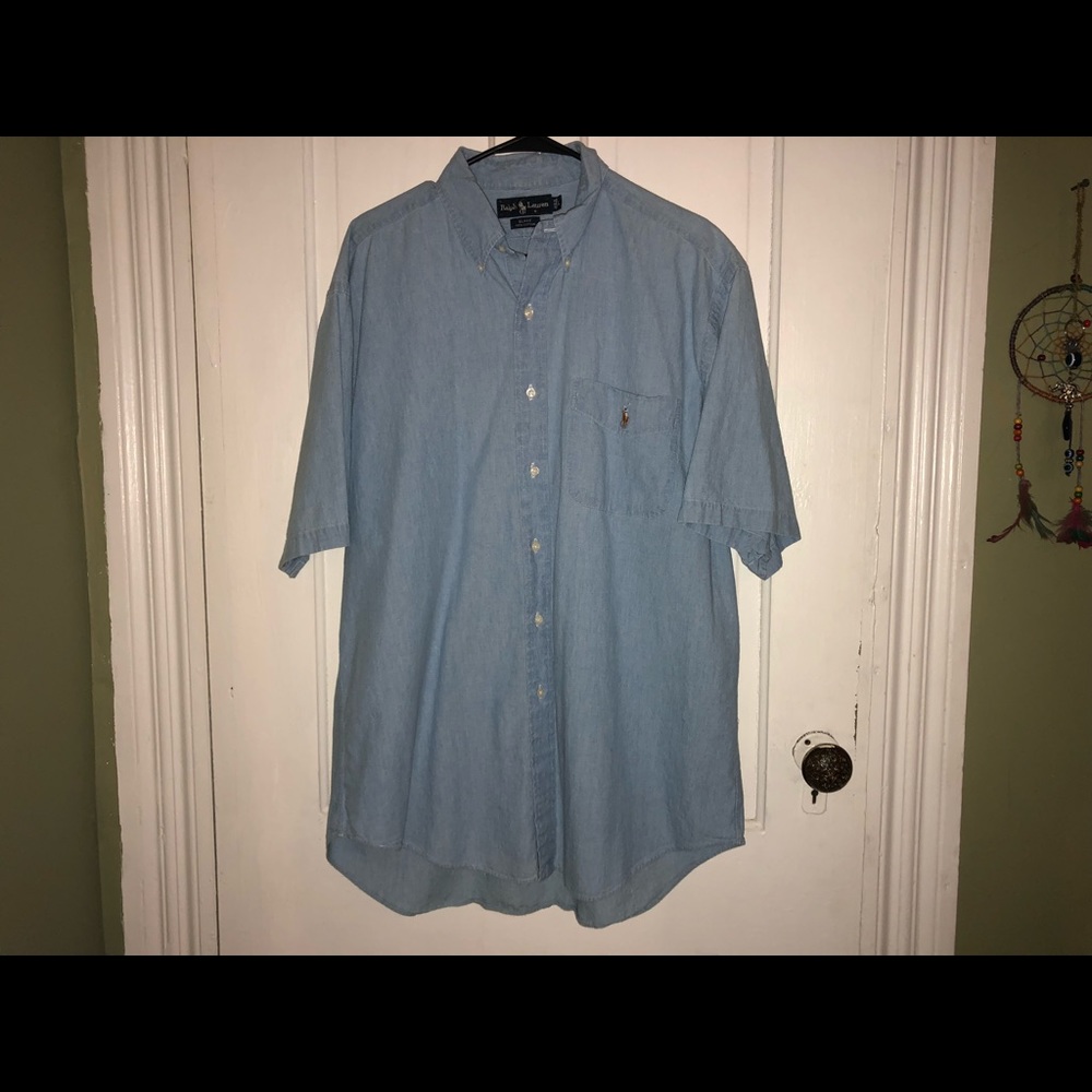 POLO denim button down